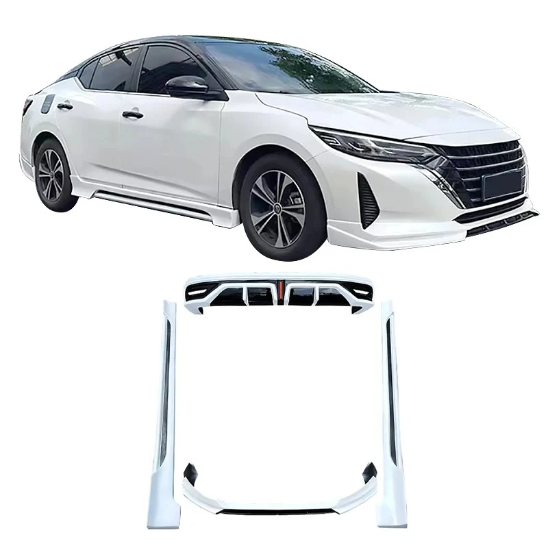 

Для Nissan Sylphy 2023, передняя губа, задняя губа, боковые юбки, АБС-пластик, автомобильный бампер, автомобильный комплект, автозапчасти, диффузор, сплиттер