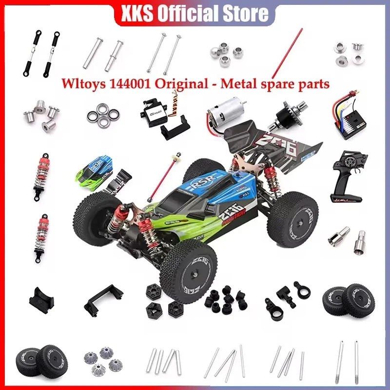 

High Quality WLtoys 144001 Wave Box Gear Box Metal Differential Gear for 124018 124019 4WD RC Car Spare Part Car Accessories
