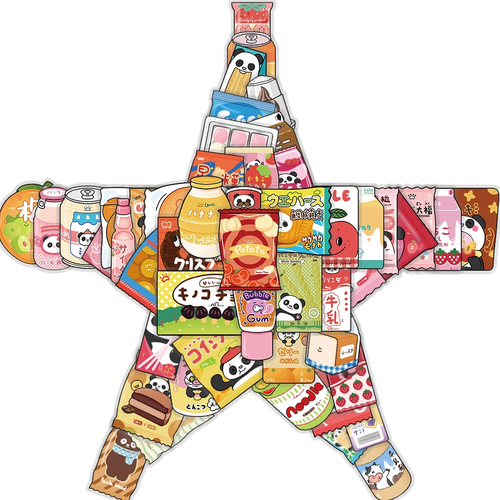 

50 шт., наклейки для хранения закусок, эстетический ноутбук, ПВХ, гитара, багаж, водонепроницаемые канцелярские принадлежности, подарок, наклейка для скрапбукинга