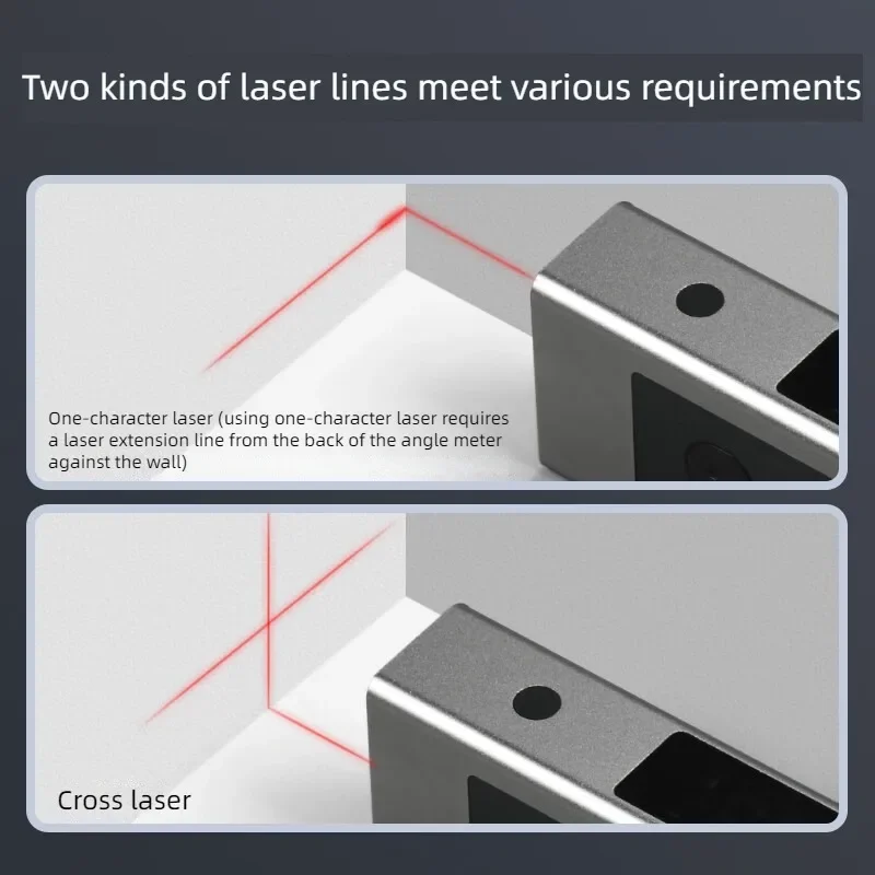 Nuovo goniometro di livello laser, strumento di colata, strumento di misurazione, goniometro, inclinometro digitale, strumento di costruzione,