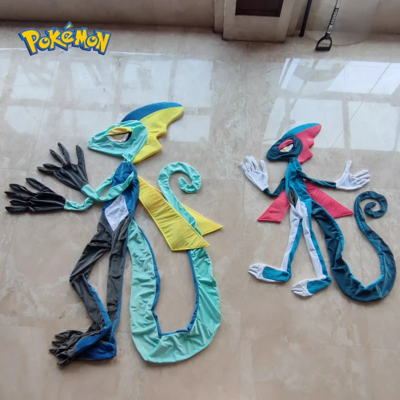 120CM Pokémon Inteleon Plush Toy Leather Case Cartoon Animal Comfortable Soft Doll Cushion Ornament Note: Only Leather Shells