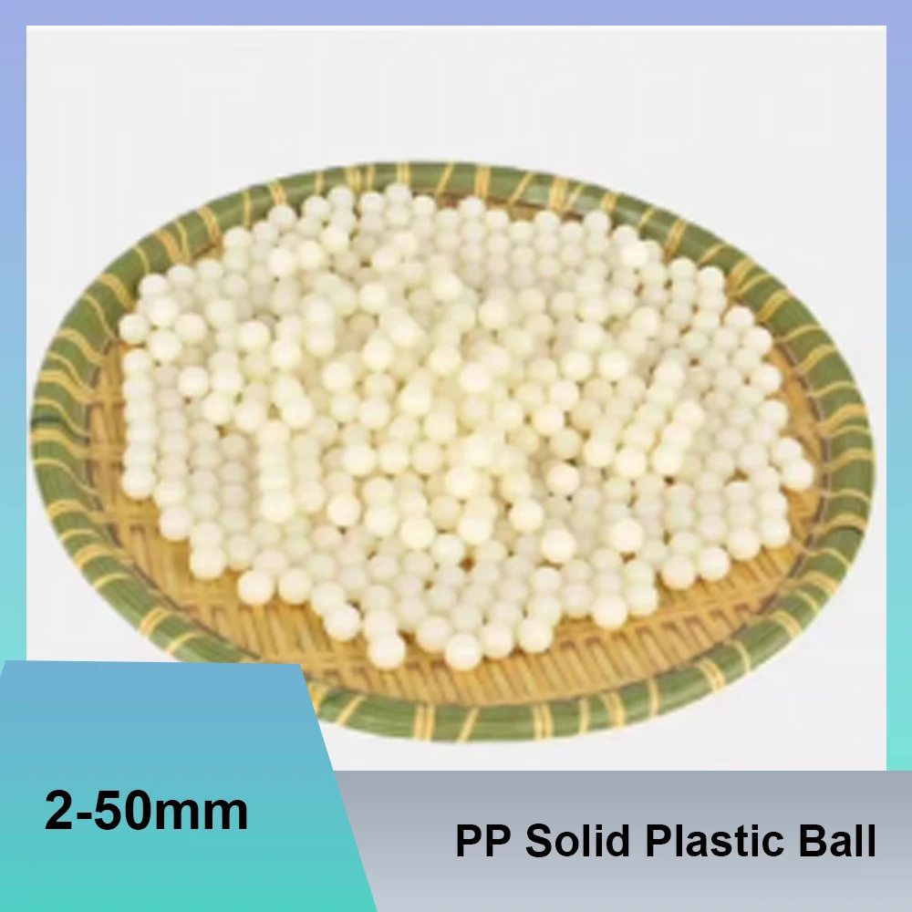 Polypropylene PP Strong Corrosion Resistance Solid Plastic Ball  Floating Semi Transparent Plastic Bead 2/4/10/15/25/30/40/50mm