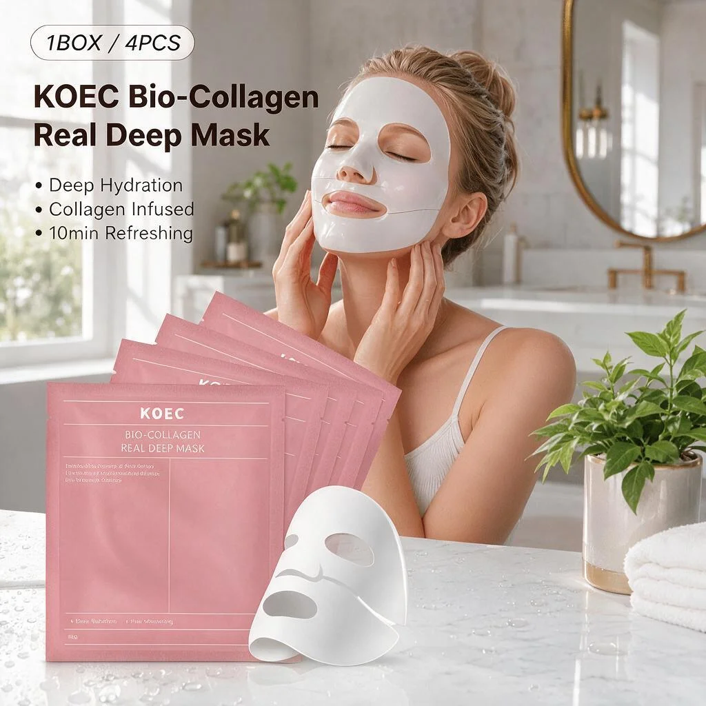 Deep Absorbable Bio-Collagen Night Mask with Ferment Extracts, Multi-Benefit Overnight Skin Care Mask, Helps Plump Skin Texture, Refines Pore Appearance, Tones Facial Contours, and Enhances Natural Radiant Skin Tone