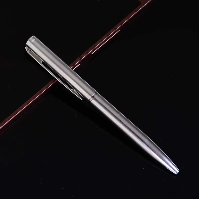 1pcs/lot Mini Metal Ballpoint Pen Rotating pocket-size Pen Portable Ball Point Pen Small Oil Pen Exquisite Brief