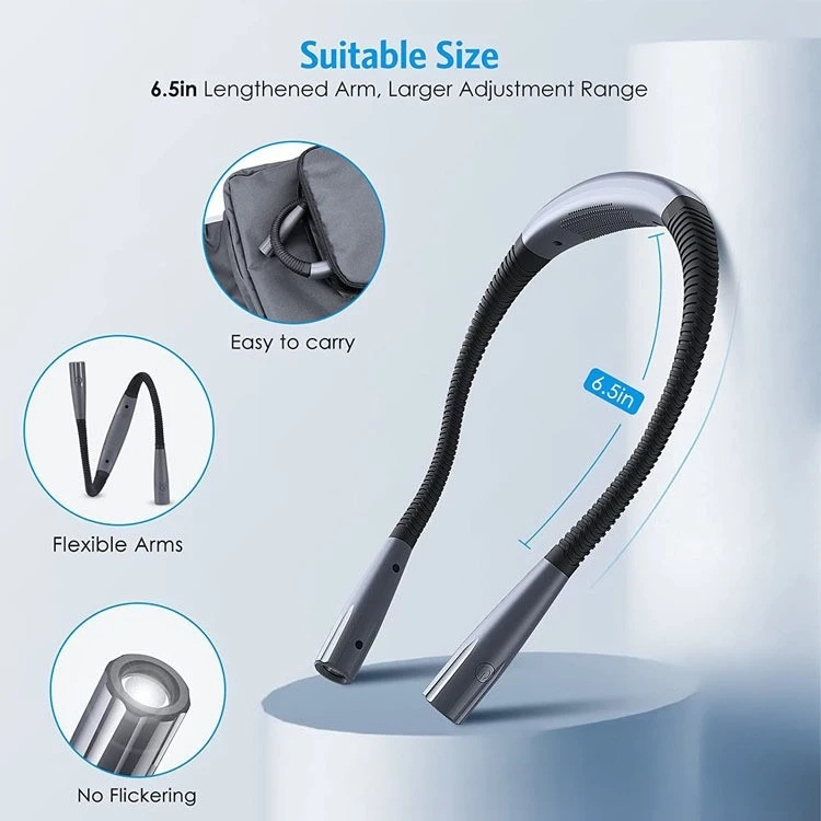 

LED Neck Hanging Lamp Night Reading Lamp Neck Reading Lamp Eye Protection Desk Lights Tri Color Dimming