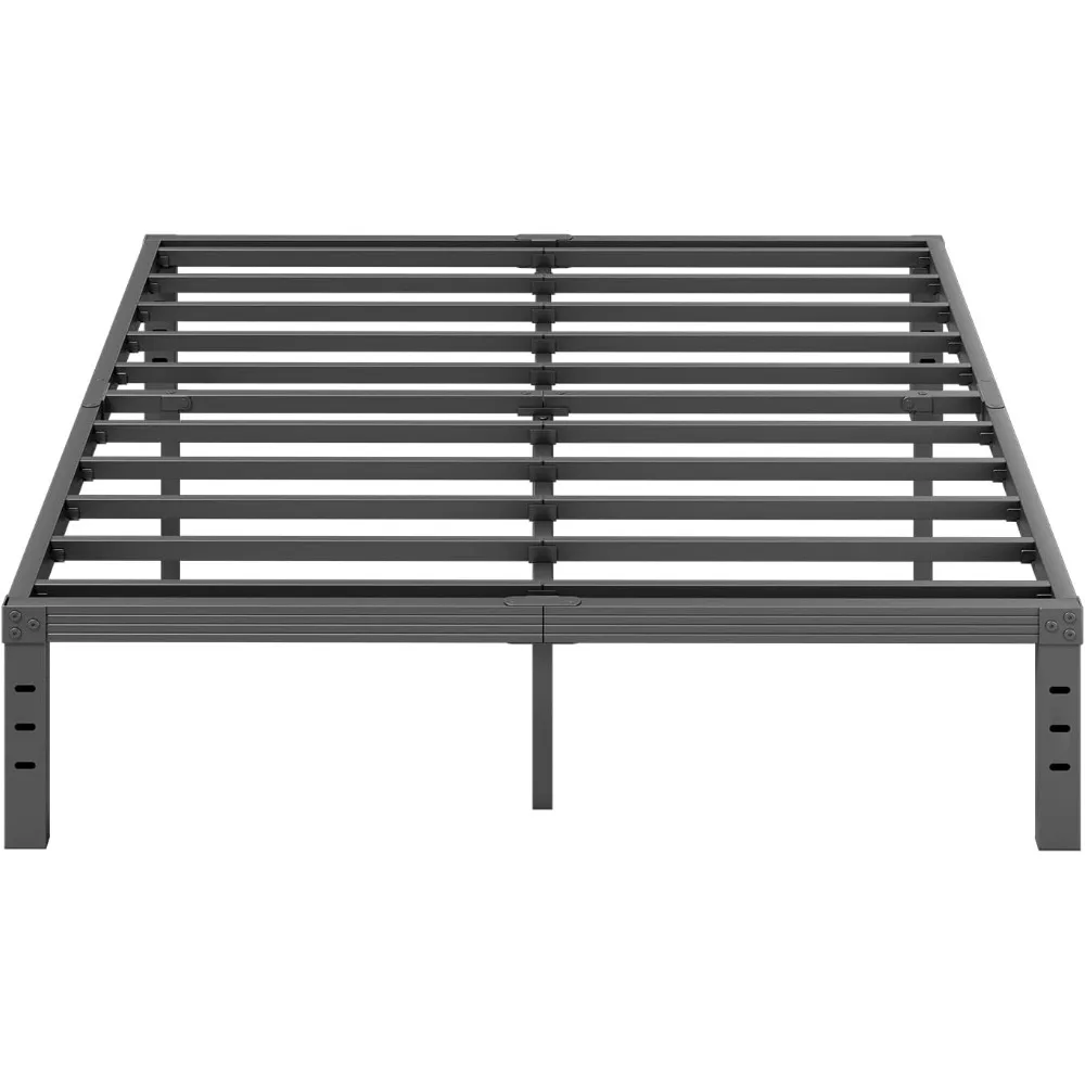 202514 Inch High Metal Queen/Full/King Bed Frame, Platform Bed Frame Queen Size No Box Spring Needed, Easy Assembly, Noise Free