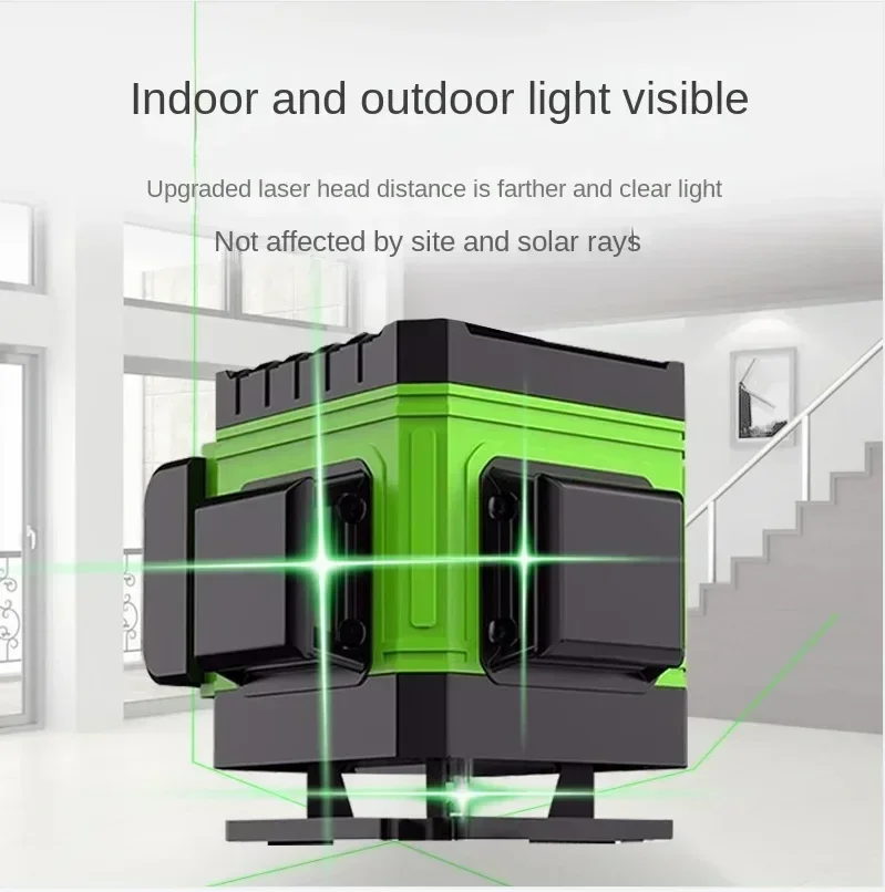 2024 NEW 4D 8/12/16 Lines Laser Level 360° Self-leveling  Lithium Battery Leveling Tool with Horizontal Tilt Lines