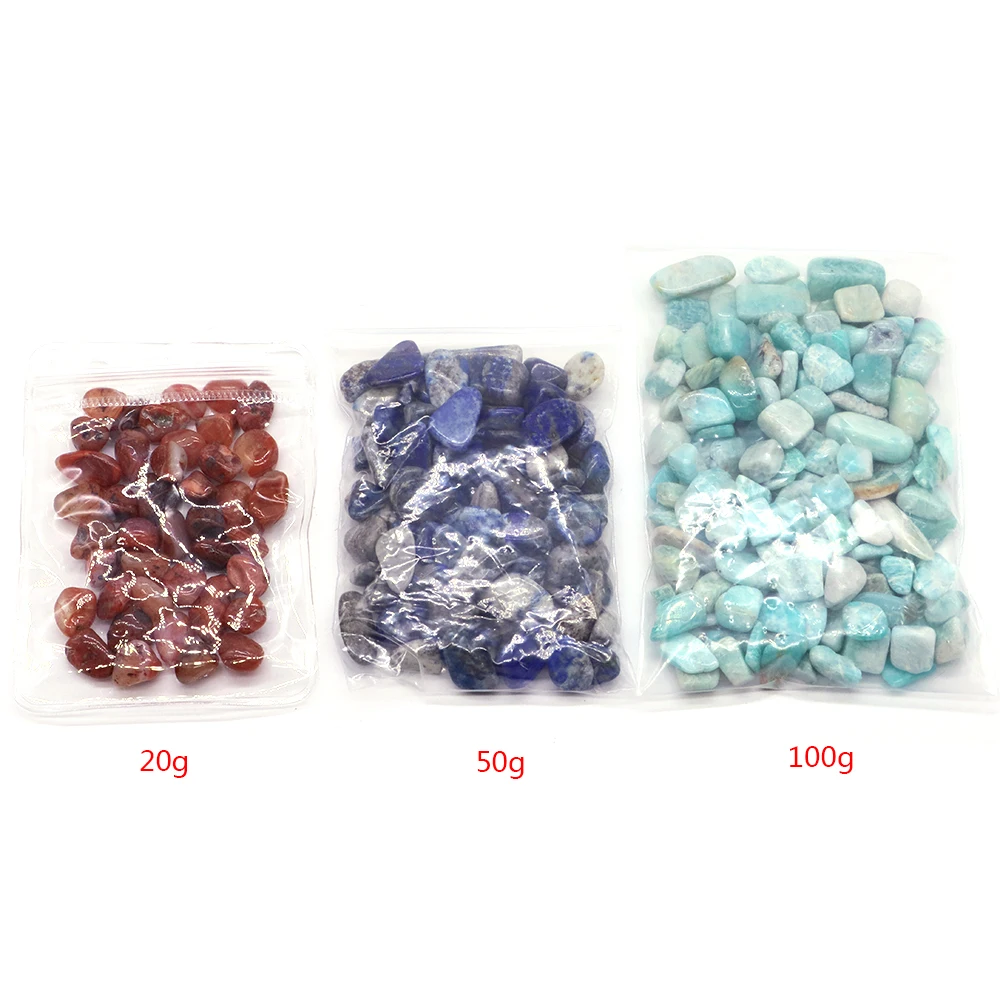 Natural Crystal Crushed Stone Minerals Reiki Healing Tumbled Demagnetization Net Fossil Ornaments Aquarium Home Decor DIY Crafts