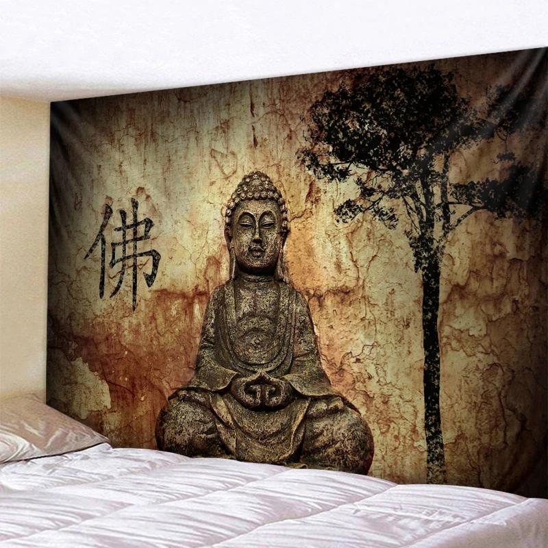 Indian Buddha Meditation Home Decor Tapestry Mandala Tapestry Hippie Bohemian Decor Yoga Mat Bedroom Sheets