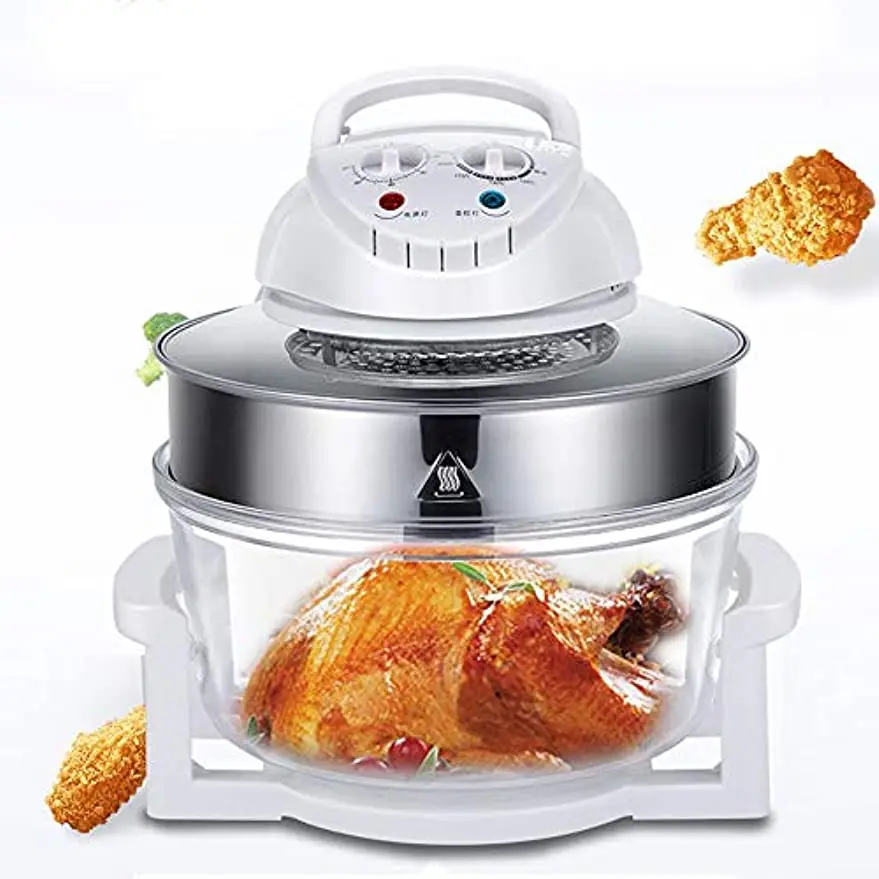 Turbo Air Fryer With 360 ° Vertical Heating For Fast Cooking The Surface Of The Food Is Smooth Transparent And Easy To Clean