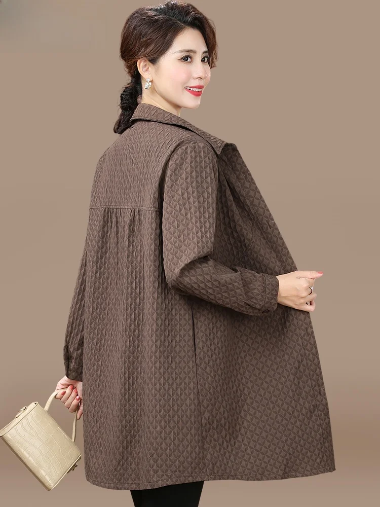 

Модный женский демисезонный кардиган средней длины для пожилых женщин, весенне-летний топ из полиэстера, открытый кардиган без рукавов