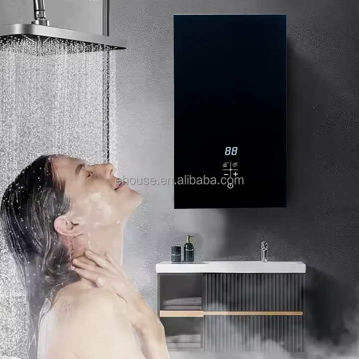 OEM 8.8Kw 220V Constant Temperature Hot Water Supply Wall Mounted Smart Bathroom Instant Electric Water Heaters