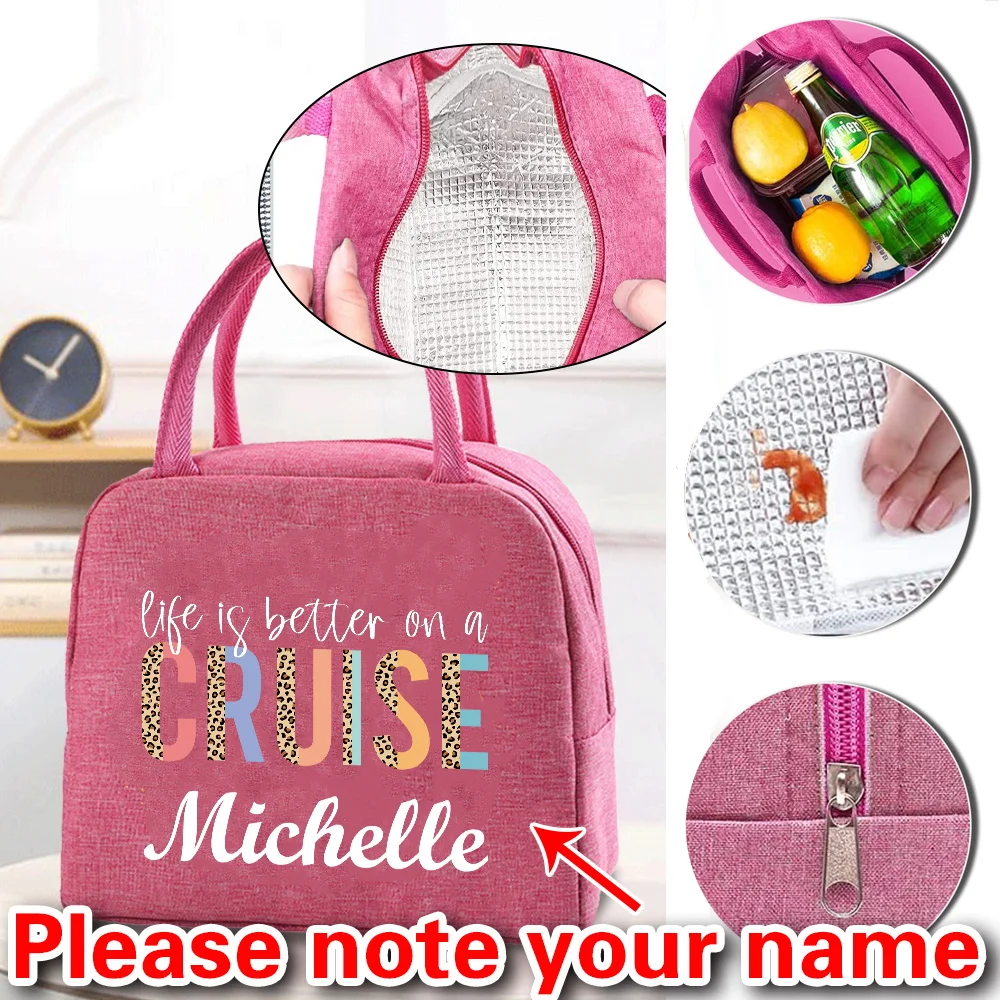 

Персонализированная модная новая изолированная сумка для обеда, сумка для хранения льда, студенческая портативная водонепроницаемая сумка для пикника