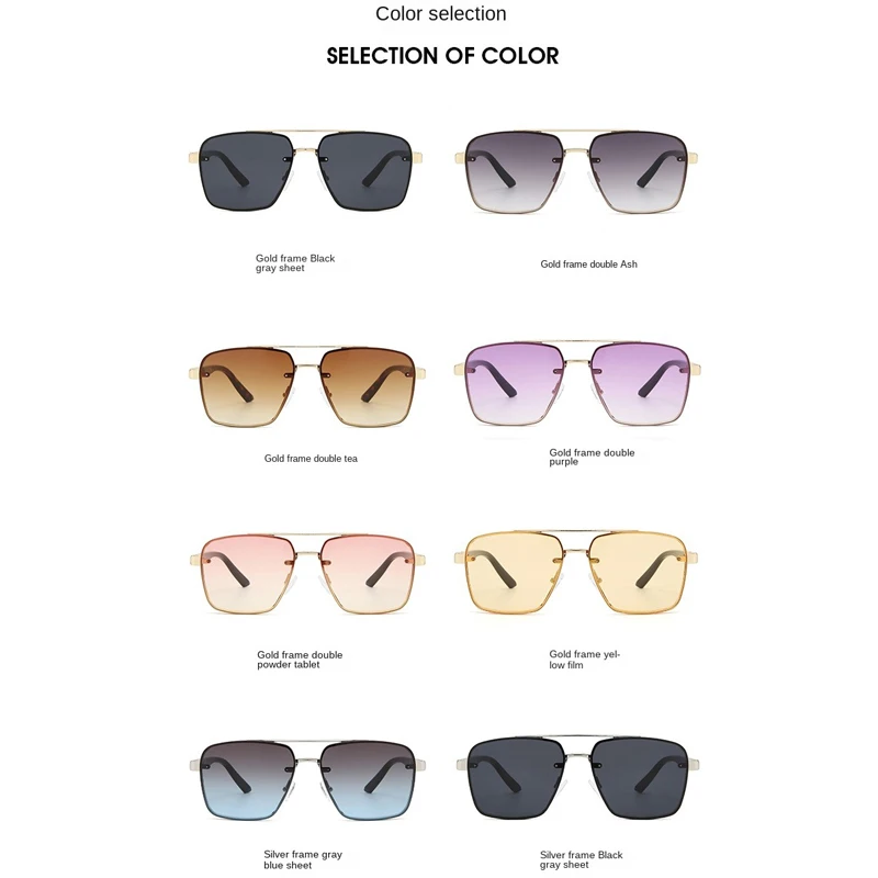 موضة الطيار المعادن النظارات الشمسية النساء الرجال رائعة الفاخرة ظلال السفر القيادة نظارات شمسية سيدة رجل UV400 نظارات واقية #5