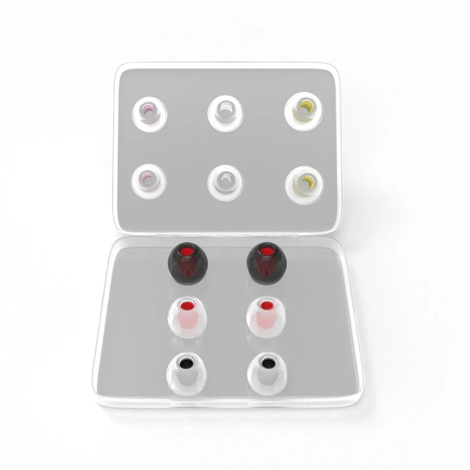 7HZ H07 H08 Silicone Eartip 1 (2 Chiếc) /6 Đôi (12 Chiếc) L M S Kích Thước Trong Đầu Tai Tai Nghe Nhét Tai Tai Nghe Chụp Tai Cho Lxdac 7HZ Vượt Thời Gian Vĩnh Cửu