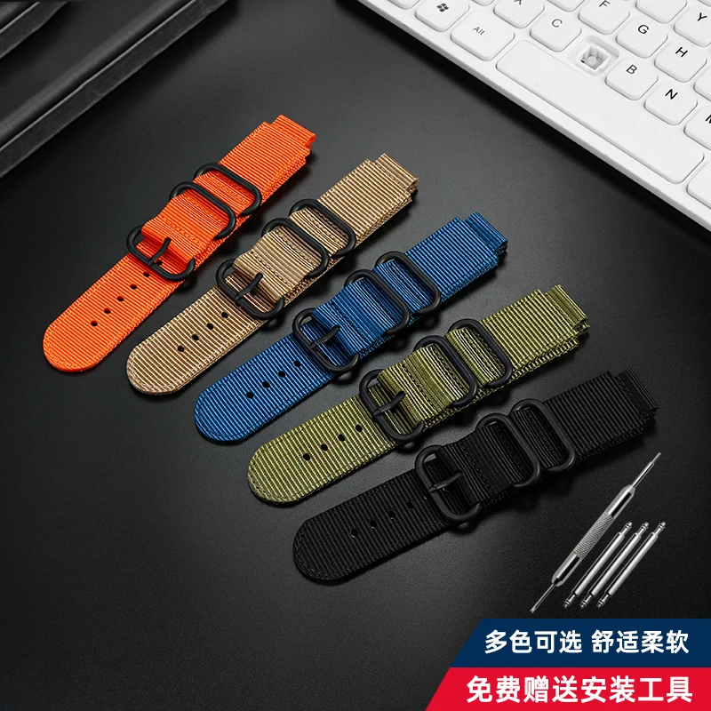سوار ساعة قماشي محدب معدل للرجال ، سوار نايلون منسوج للرجال ، كاسيو من من من من من من من قماش من قماش من القماش ، هوب ، GA800 ، GA800 ، حزام ، 16