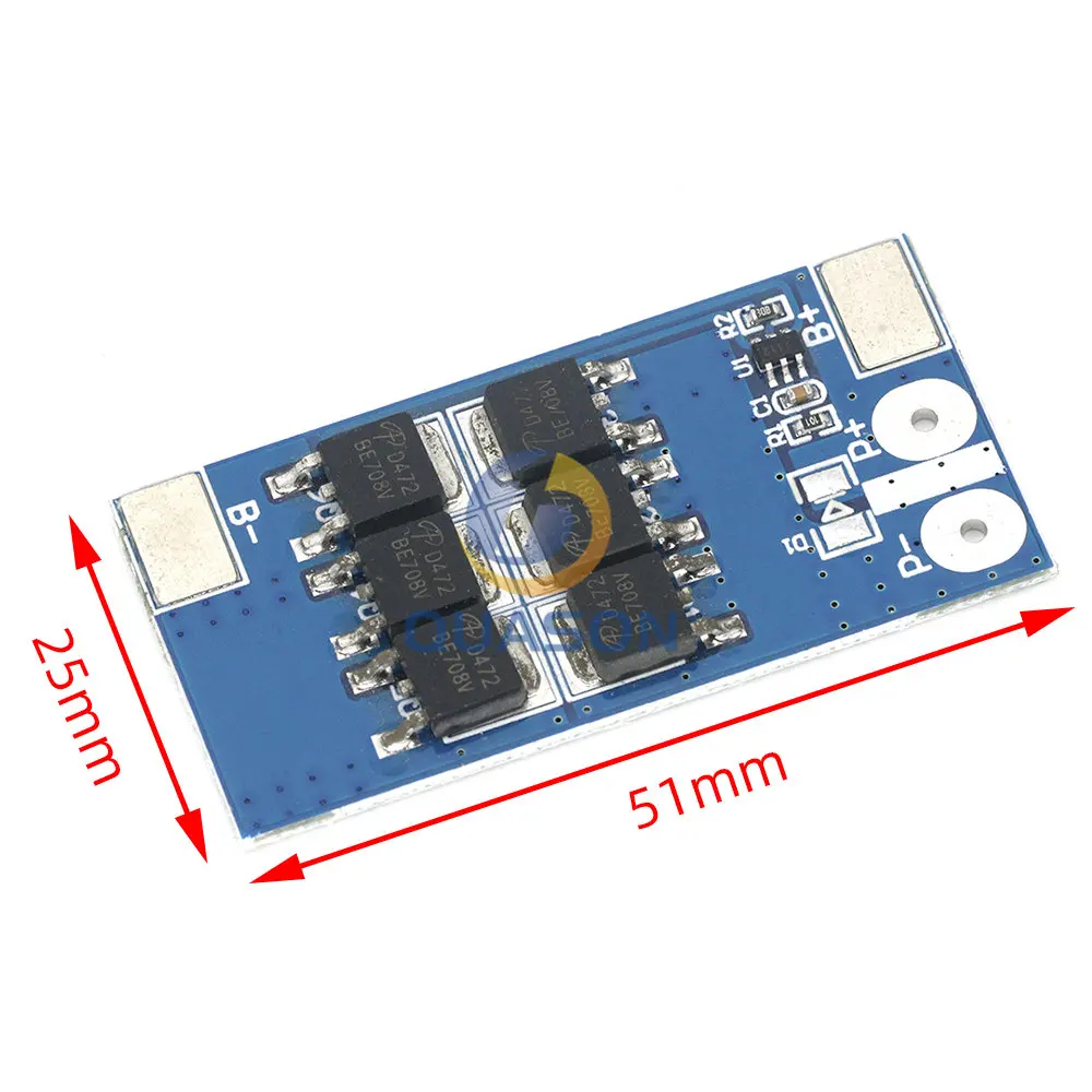 1S 3.2V 25A lifepo4 Lithium Iron Phosphate Battery Protection Board 1 Cell 3.6V anti-overcharge over-discharge protection module