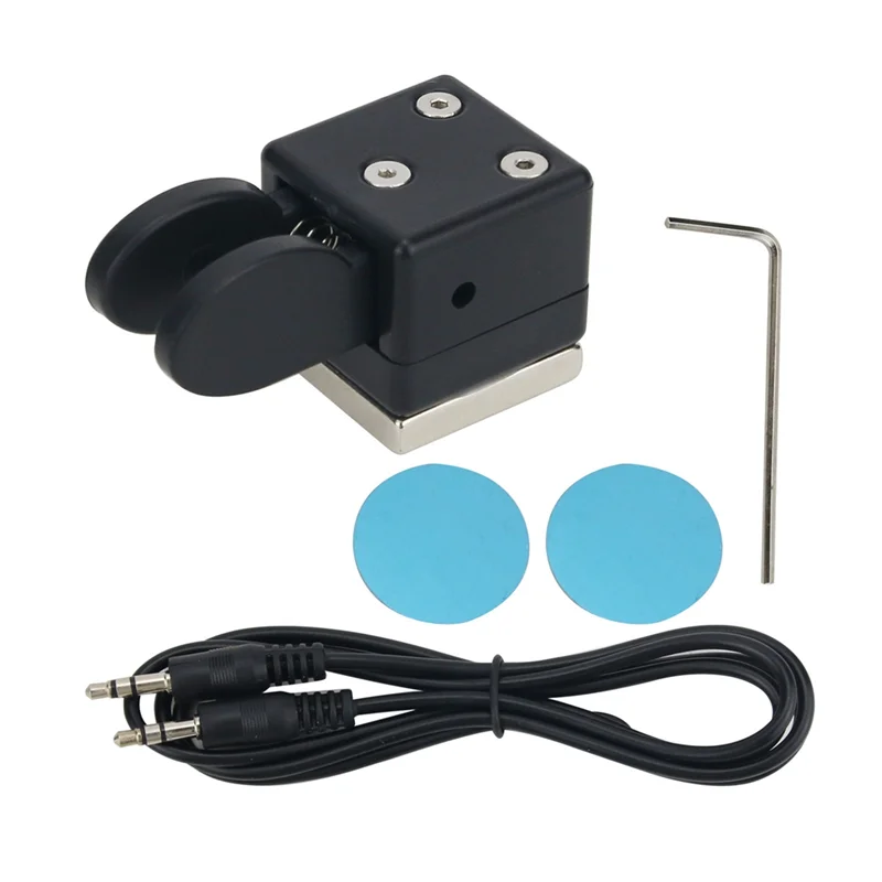 Mini Dual Paddle Key Morse Key CW Key Automatic Base Magnetic Adsorption for Shortwave Radio