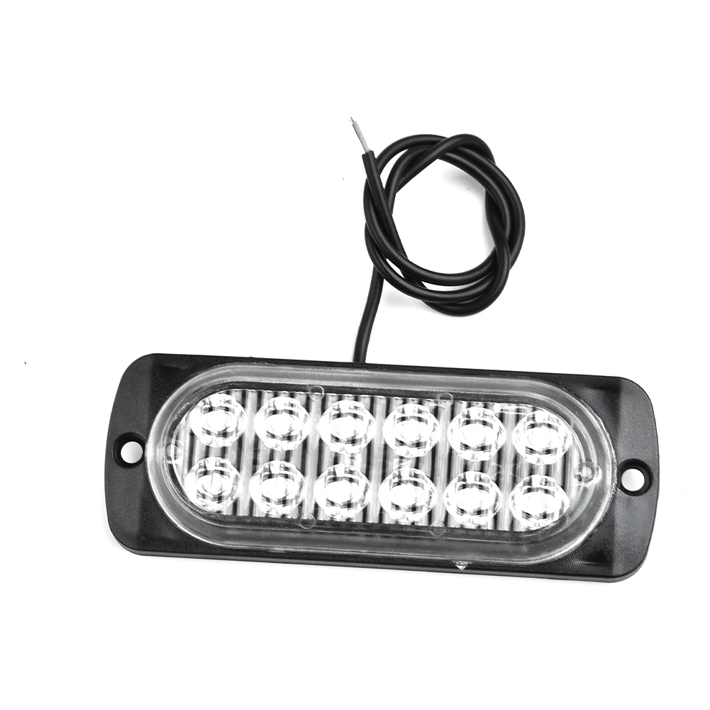 Black Housing Transparent Lens Set Working Lamps Accessories Car Replacement Truck Safety Strobe Bulbs Luminous