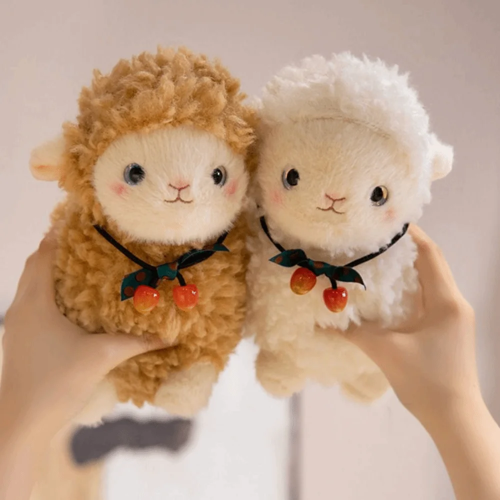 

Creative Cartoon Sheep Doll Plush Toy Fluffy Soft Little Sheep Doll Cute Simulation Animal Fluffty Doll Home Decor