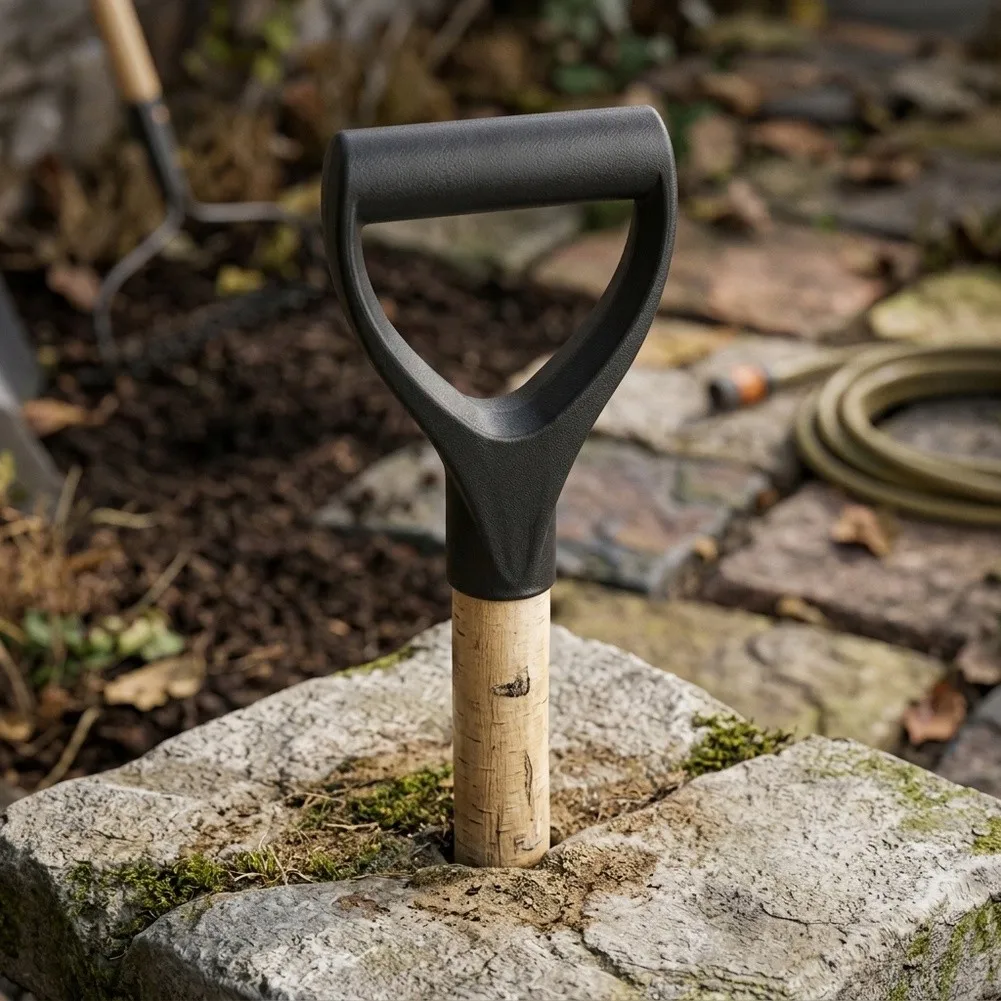 Plastic Shovel Handle with D Shaped Grip Replacement for Standard Shovels Ergonomic Design for Labor Saving Use