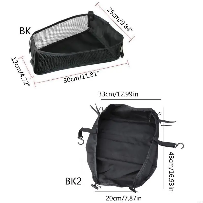 Newborn Stroller Bag Portable Pram Cart Storage Bags Hanging Basket