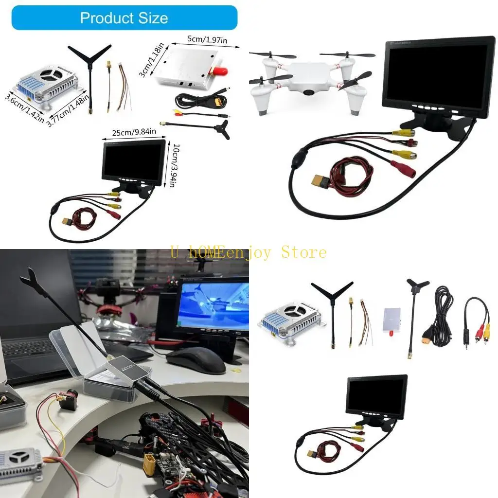 B0KF 3.3Ghz 3W Video Link 16ch وحدة نقل الصور التناظرية للطائرات بدون طيار لمشاركة الصور