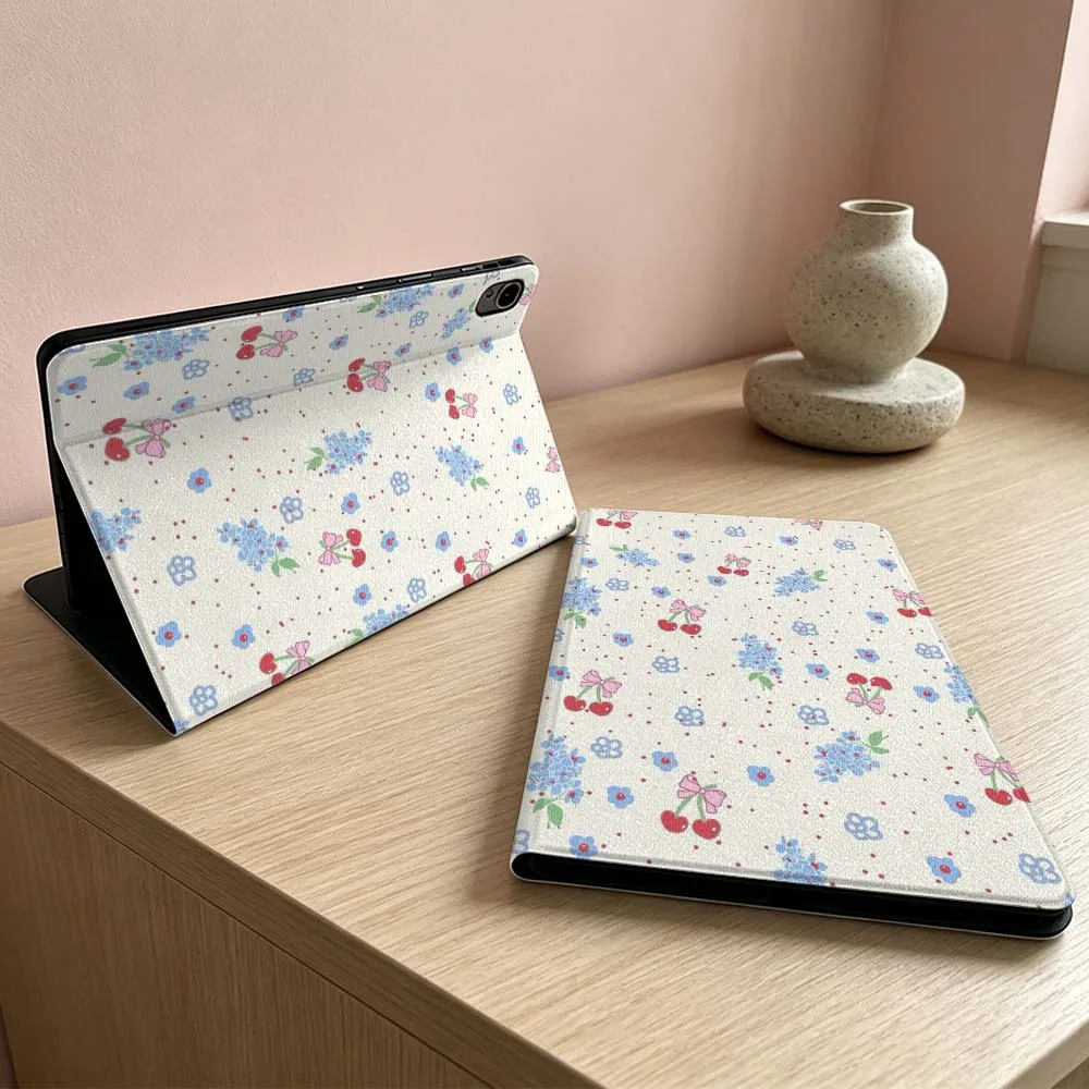 Art red cherry pattern For Huawei MatePad MediaPad MagicPad Honor Pad 10 9 8 X10 X9 X8 X8a Pro Inch Tablet Case Soft