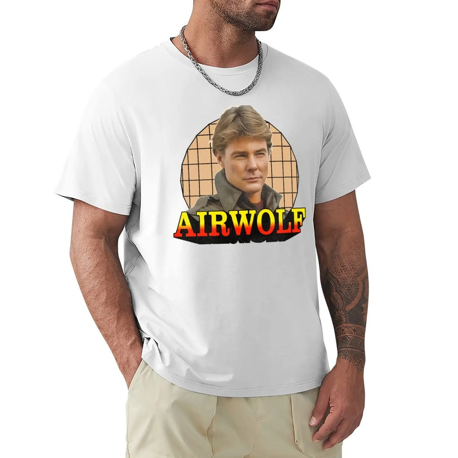 AIRWOLF T-shirt tees boys animal print oversized t shirts for men