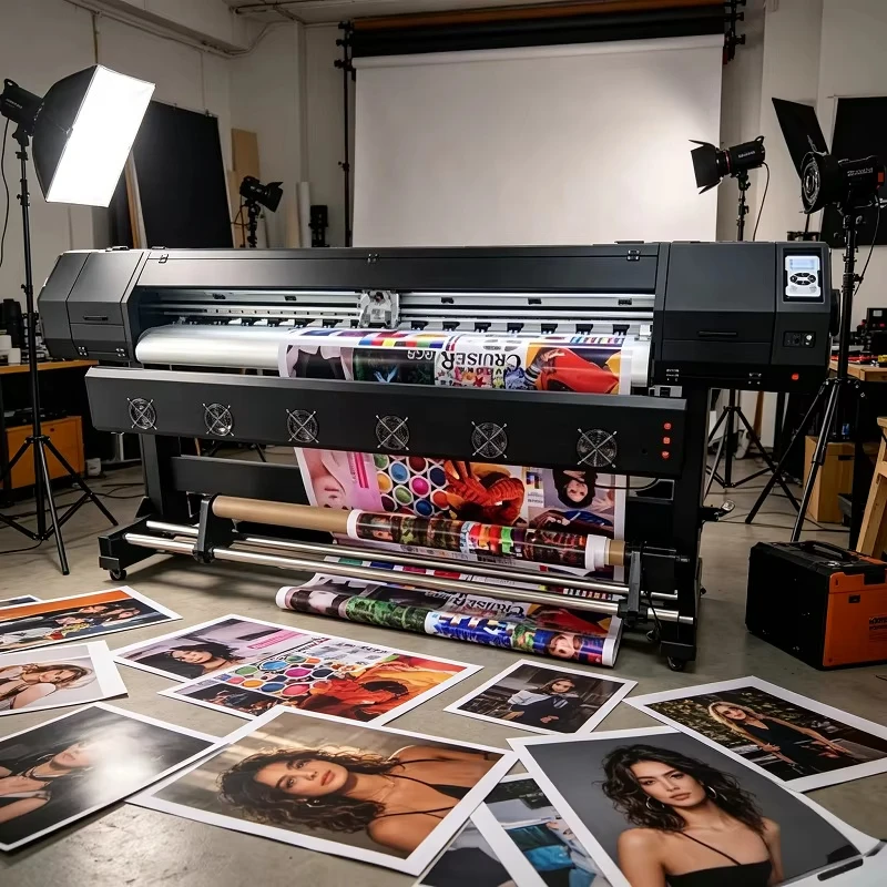 Cost-effective 1800mm Single Xp600 I3200 Head Large Format Eco Printer Indoor Outdoor Poster Canvas Digital Printing Equipment
