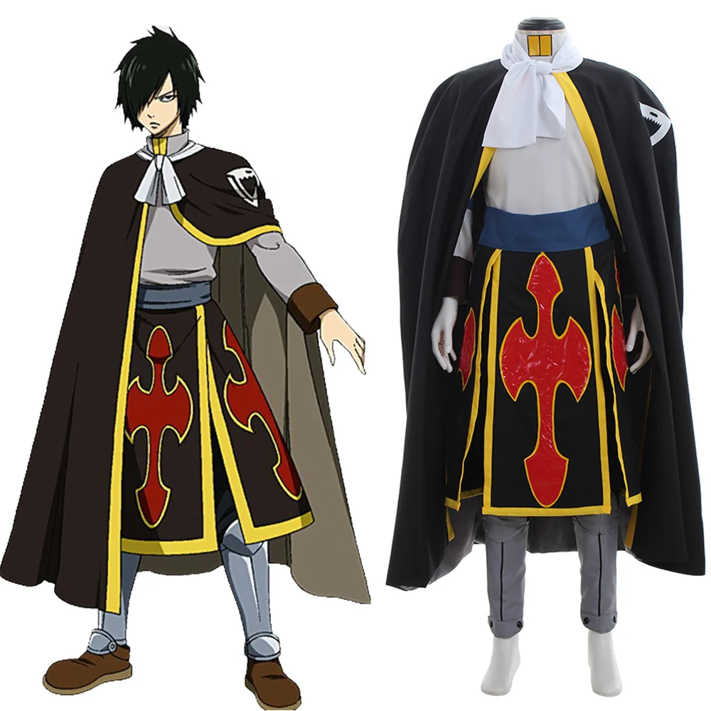 

Anime Rogue Cheney Cosplay Costume Top Pants Cloak Suit for Men Halloween Party Show Outfit
