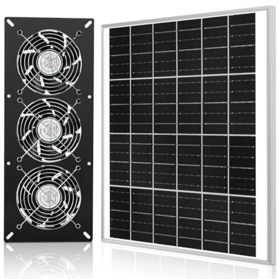 

Solar Waterproofed Solar Powered s for Outdoor Chicken Coop Greenhouse and Shed Intake or Exhaust Air