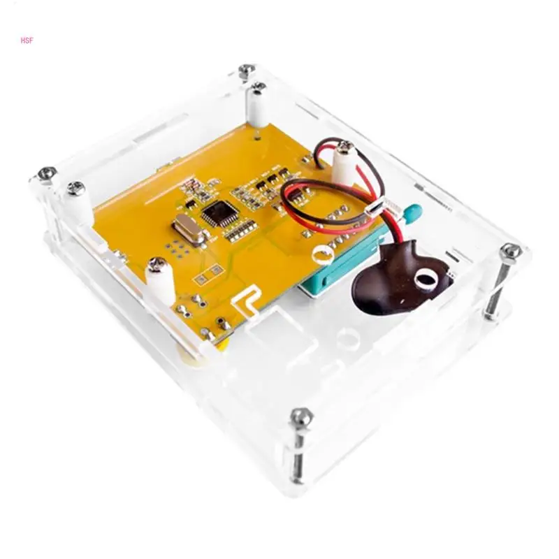 LCR-T4 Perumahan Transistor Akrilik Bening untuk Casing untuk Perumahan Cangkang Bagian DIY Lig