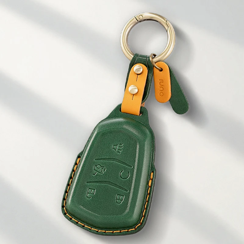 

Genuine leather Protector For Cadillac CT4 CT5 XT4 XT5 CT6 XT6 Escalade ESV SRX STS XTS XT4 Key Case Cover Fob