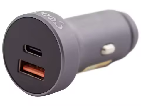 Carregador Veicular Turbo 38W USB-A USB-C - 5V até 12V