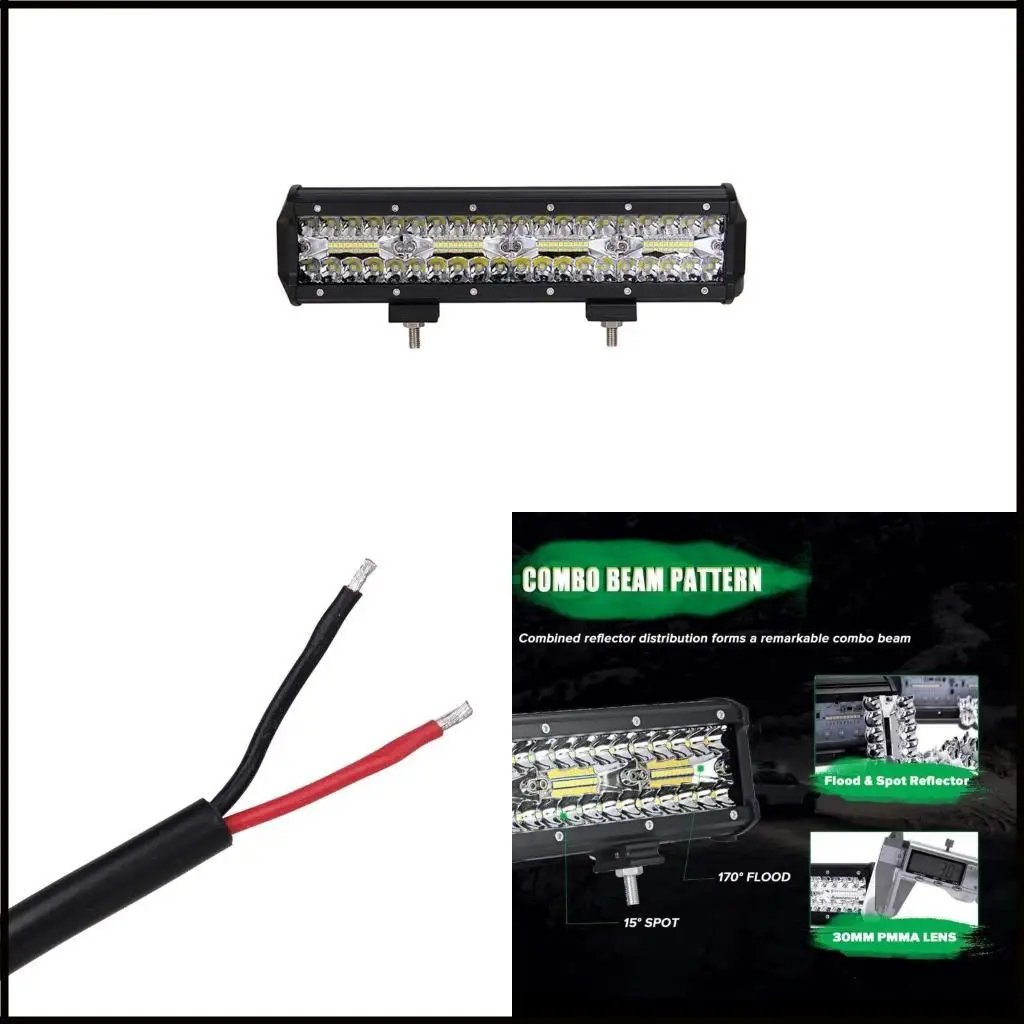 

240W LED Light Bar 12 Inch for Car Trucks Tractors with Efficient Cooling System