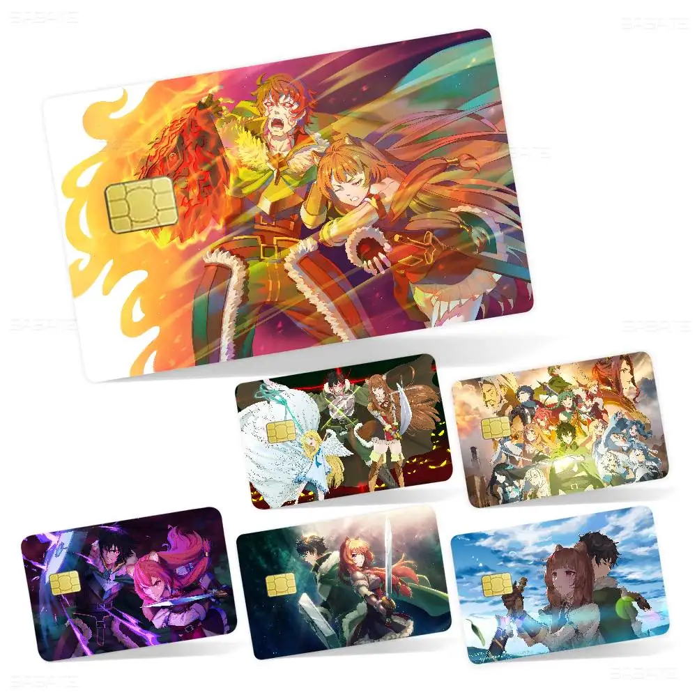 The Rising of the Shield Hero Credit Card Skin Stickers No Adhesive Residue Water Proof for VISA Credit Card Subway Access Card