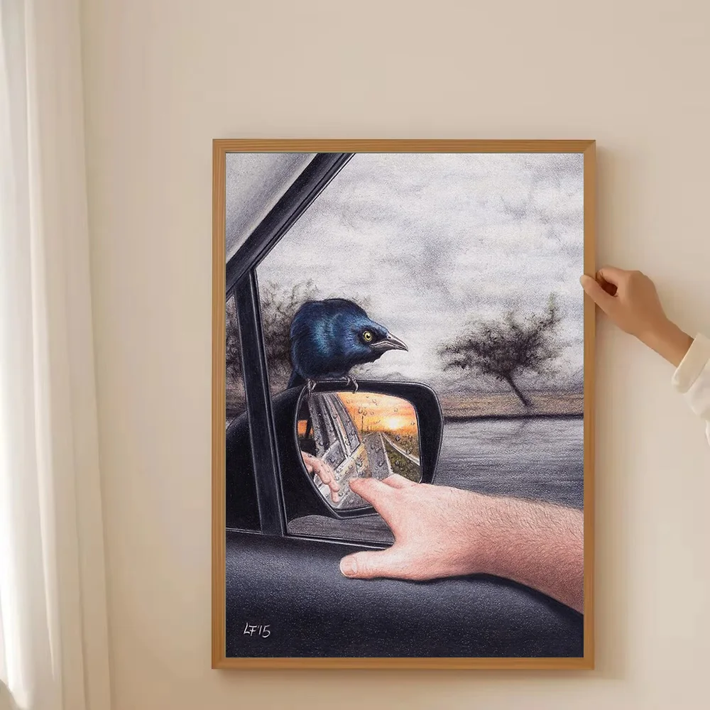 خمر حائط لوح رسم الفن مجردة الشكل صورة ديكور المنزل التصميم الداخلي الحديث هدية ديكور #3