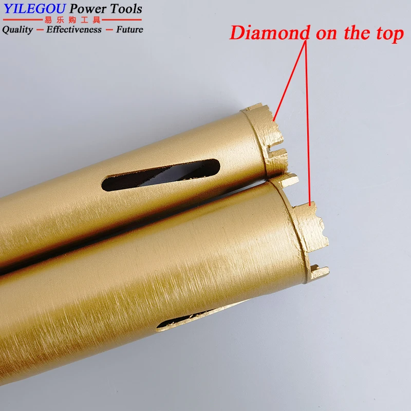 Dry Diamond Core Bit Diameter 32 40 51 56 63mm x 450mm Dry & Wet Diamond Drill Bit For Brick Wall, Steel Concrete Drilling Hole.