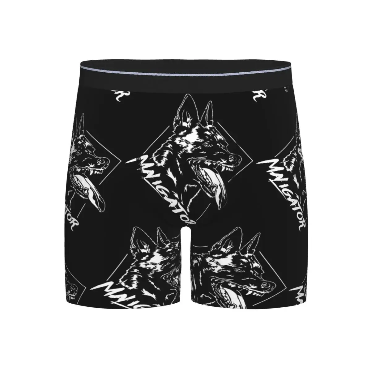 

Long Boxer Underpants Shorts Maligator Belgian Shepherd Dog Malinois Portrait Panties Men's Underwear Homme Man Boyfriend Gifts