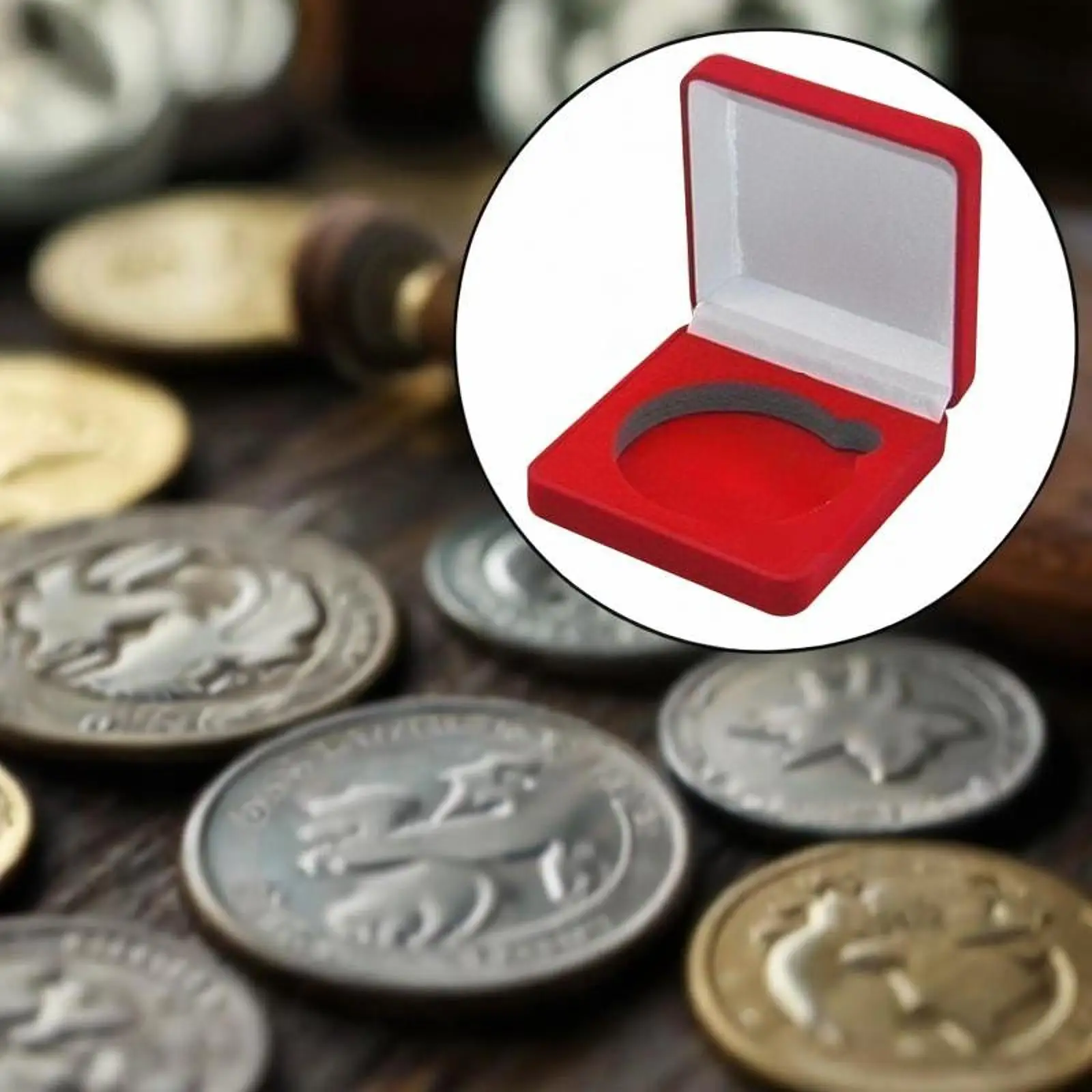 

Многоцелевой коллекционный витрина для монет, ювелирные медали, значки со съемными разделителями для церемоний, коробки для свадебных подарков