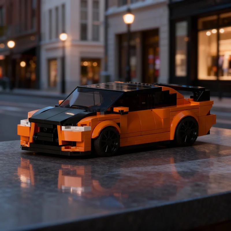 

313pcs MOC City Champions Mitsubishi Evo Model Building Blocks Architecture Christmas Gift DIY Idea Education Brick Toy Kids