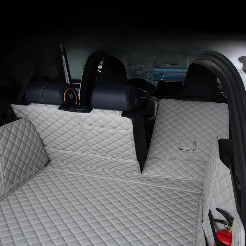For BYD Seal U Sealion 6 Song Plus DMI Custom Trunk Mats Leather Durable Cargo Liner Boot Carpets Interior Cover Car Accessories