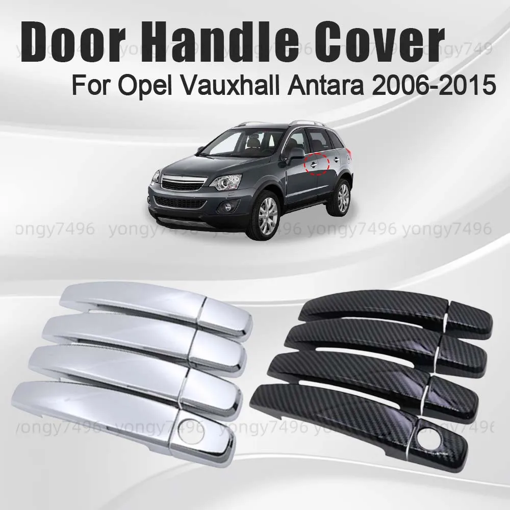 

Car Upgrade Door Handle Cover For Opel Vauxhall Antara 2006-2015 Cars Accessories Decoration Carbon Fiber Electroplating Styling