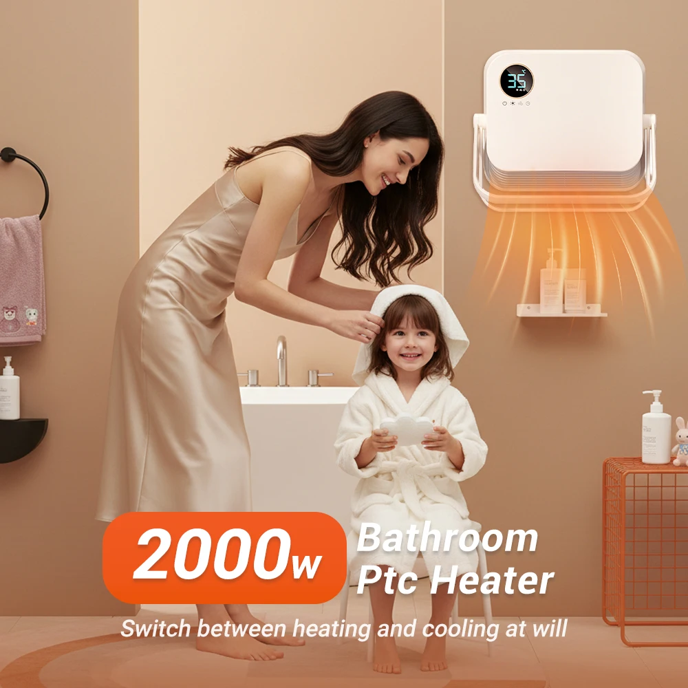 

2000 Вт обогреватель из ПТК для ванной комнаты, вентилятор горячего воздуха, PTC, отопление, вешалка для полотенец, электрический обогреватель, электрическая плита