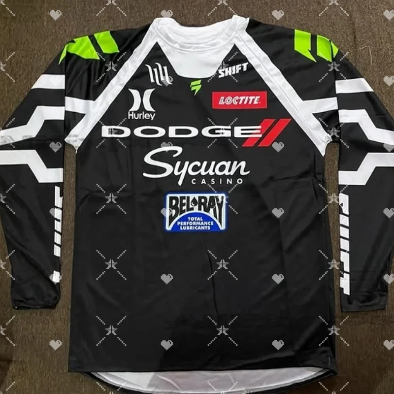 

2025 Men's And Women's Motorcycle Loose Riding Long Sleeved T-Shirt Summer Hot Selling Quick Drying Printed Long Sleeved Shirt