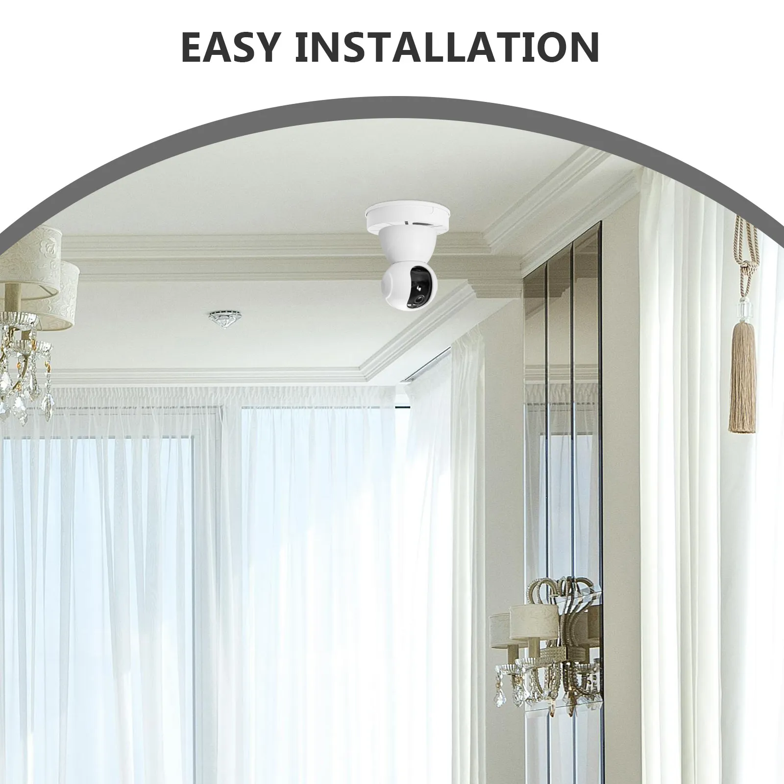 Camera Junction Box Security Camera Cord Cover Sleek Compact Ceiling Mount Wire Management Solution for Home Office Commercial