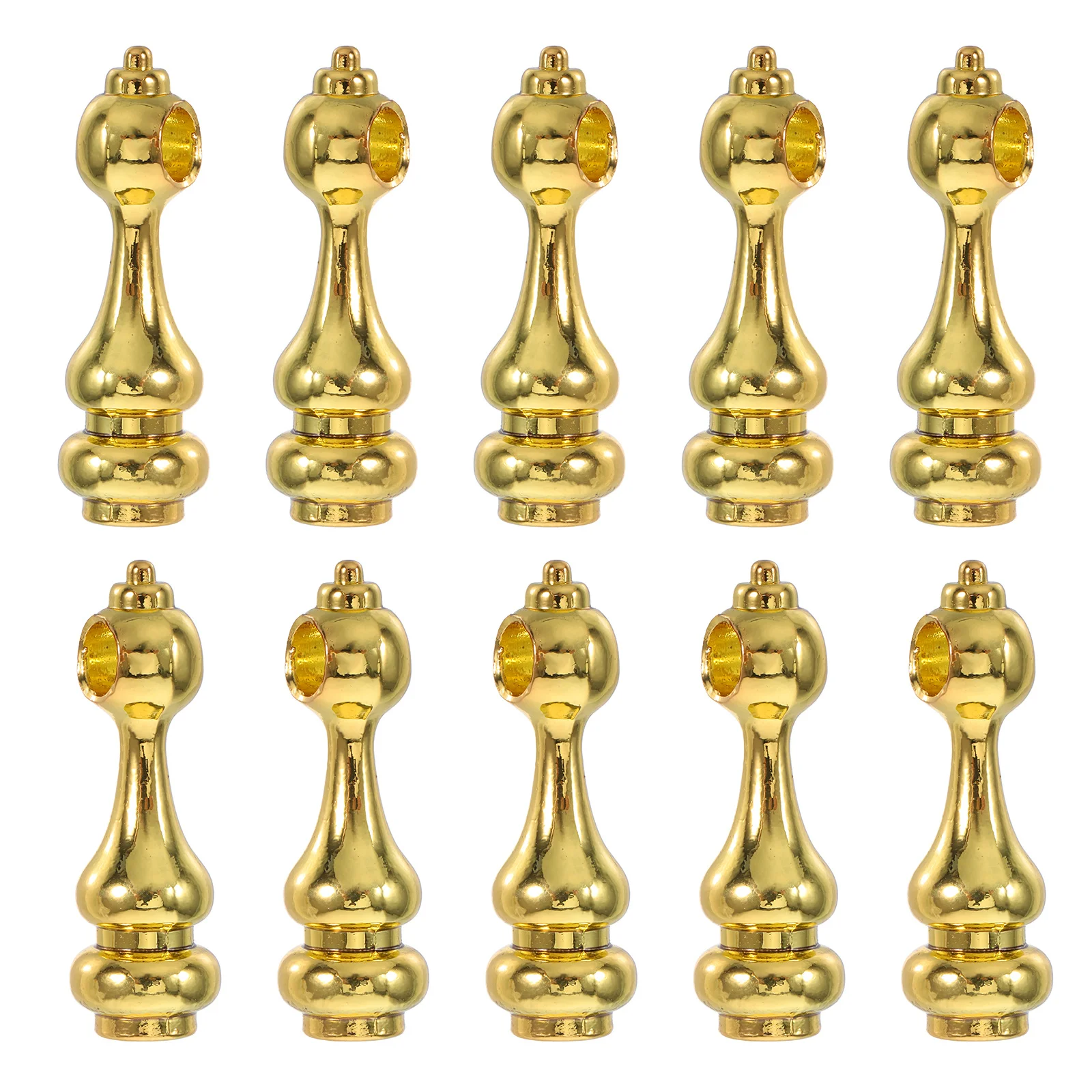 

10Pcs Glass Railing Post End Caps 4mm Hole Multi-Functional Furniture Connectors for Cabinets and Serving Carts