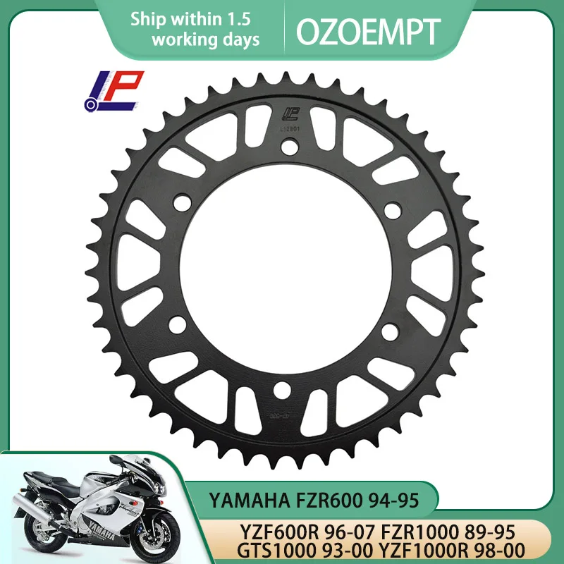 

OZOEMPT 530-47T Motorcycle Rear Sprocket Apply to YAMAHA FZR600 94-95 YZF600R 96-07 FZR1000 89-95 GTS1000 93-00 YZF1000R 98-00