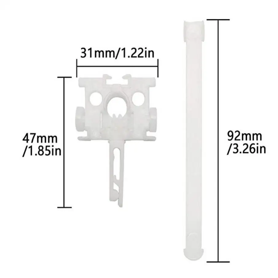 8pcs White Vertical Shutter Repair Bracket for Shutter Parts Replacement Window Curtain Shutter Accessories